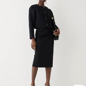 J. Crew Black Pencil Skirt